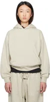 Essentials Beige Classic Fit Hoodie In Neutral
