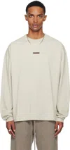 Essentials Beige Classic Fit Long Sleeve T-shirt