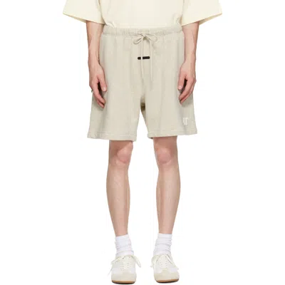 Essentials Beige Classic Shorts In Neutral