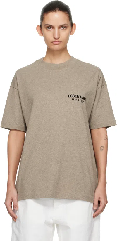 Essentials Beige Classic T-shirt In Brown