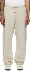 Essentials Beige Relaxed Fleece Sweatpants