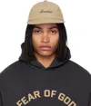 Essentials Logo-embroidered Baseball Cap In Neutral