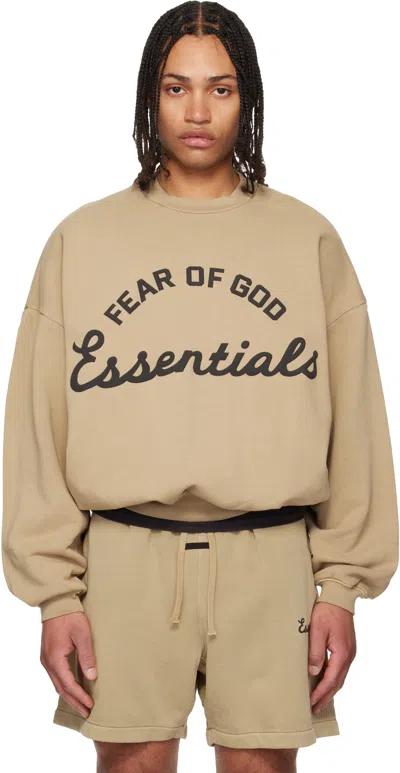 Essentials Beige Training 90s Crewneck Sweatshirt