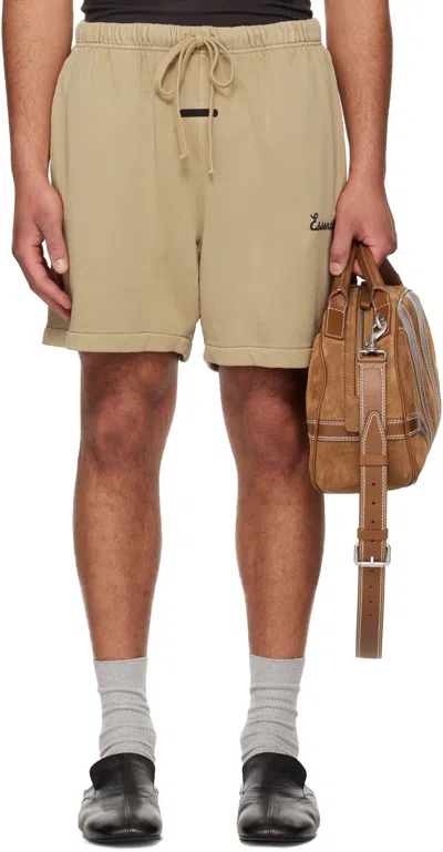 Essentials Beige Training Classic Sweat Shorts