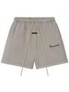 Essentials Gray Training Classic Sweat Shorts In Neutral