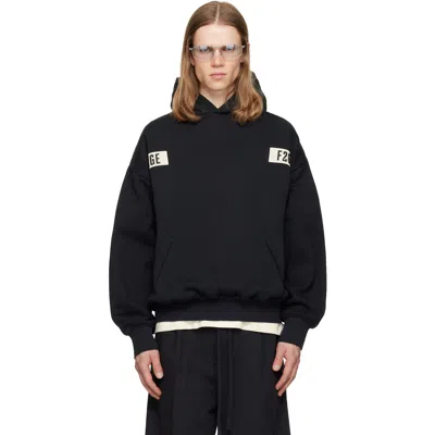 Essentials Black 90s Hoodie