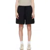 Essentials Black Active Trace Classic Split Shorts In Black