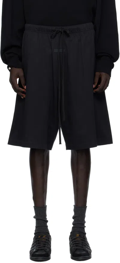 Essentials Black Basketball Jersey Shorts