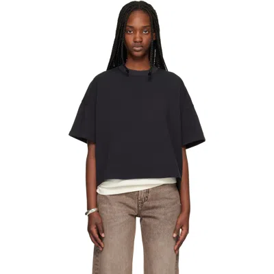 Essentials Black Boxy T-shirt