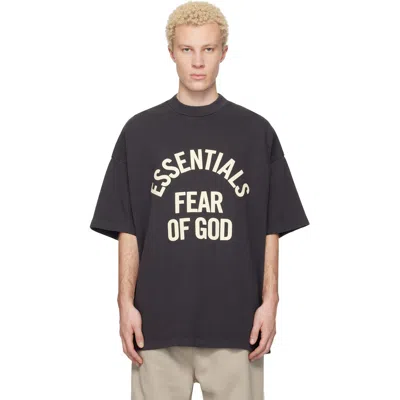 Essentials Black Campus 90s Short Sleeve T-shirt