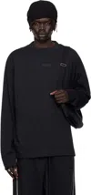Essentials Logo-printed Long-sleeved T-shirt In Black
