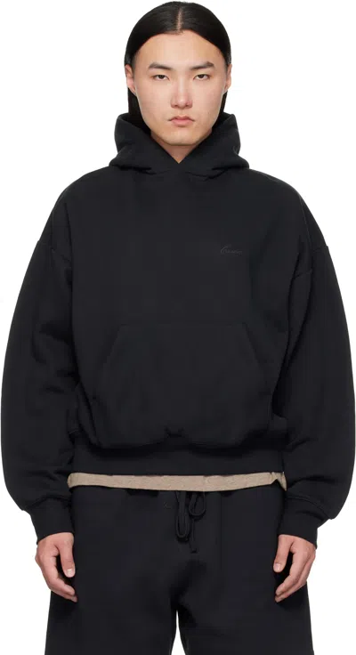 Essentials Black Classic Hoodie