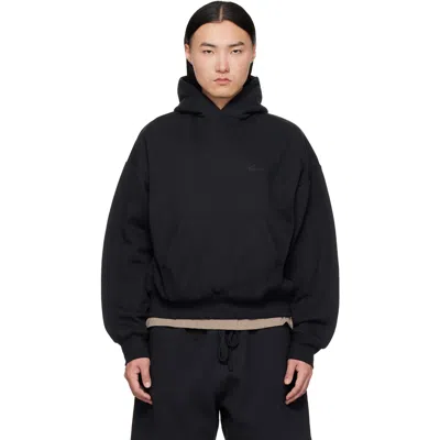 Essentials Black Classic Hoodie