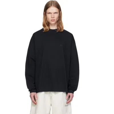 Essentials Black Classic Long Sleeve T-shirt In Yellow