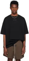 Essentials Black Crewneck T-shirt In Black