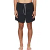 Essentials Drawstring Swim Trunks In Black