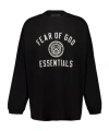 Essentials Black Long Sleeve T-shirt With University Logo In Black