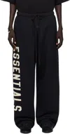 Essentials Logo-banded Track Pants In Black