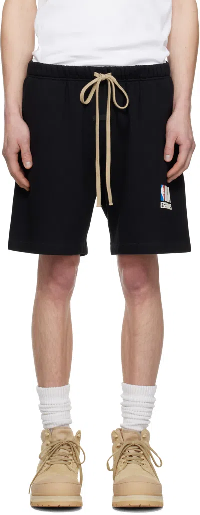 Essentials Black Nba Core Fleece Shorts