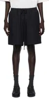 Essentials Elastic Waistband Shorts In Black