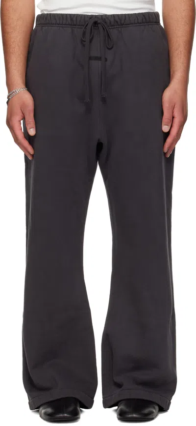 Essentials Black Signature Classic Flare Sweatpants
