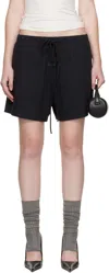 Essentials Elastic Waistband Shorts In Black