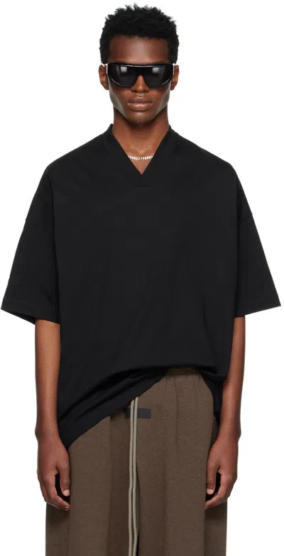 Essentials Black V-neck T-shirt