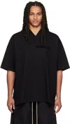 Essentials Black Crewneck T-shirt In Jet Black
