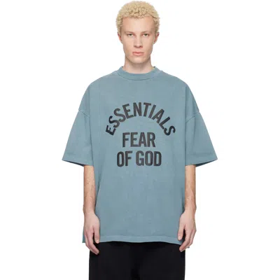 Essentials Blue Campus 90s Short Sleeve T-shirt
