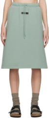 Essentials Blue Drawstring Midi Skirt In Sycamore