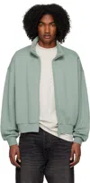 Essentials Blue Full Zip Jacket In Sycamore