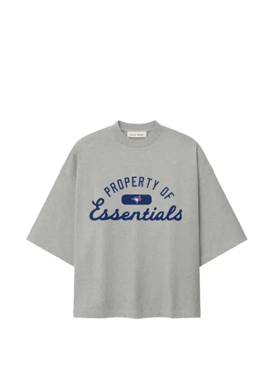 Essentials Blue Jays  Logo-print T-shirt In Gray