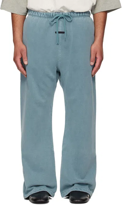 Essentials Blue Signature Classic Flare Sweatpants