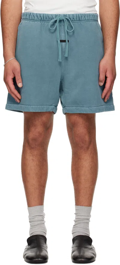 Essentials Blue Signature Classic Sweat Shorts