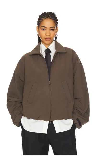Essentials Bomber Jacket In Brown