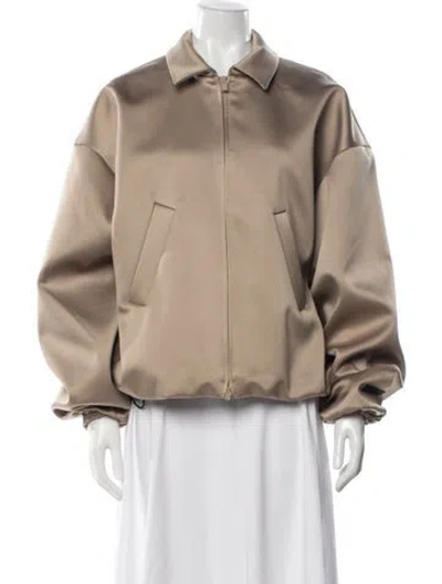 Pre-owned Essentials Bomber Jacket In Brown