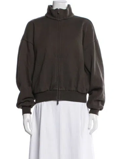 Pre-owned Essentials Bomber Jacket In Brown