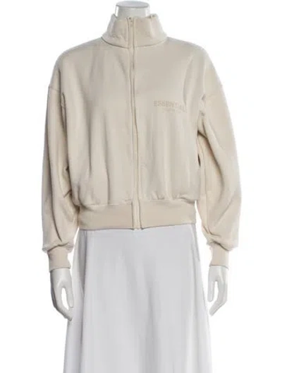 Pre-owned Essentials Bomber Jacket In Neutral