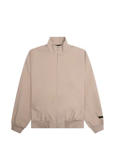 Essentials Bonded Bomber Jacket In Neutral
