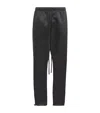 Essentials Bonded Satin Sweatpants In Black