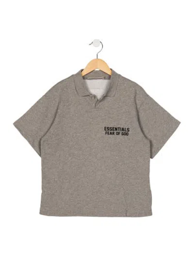 Pre-owned Essentials Kids' Boys Grey Short Sleeve Top.