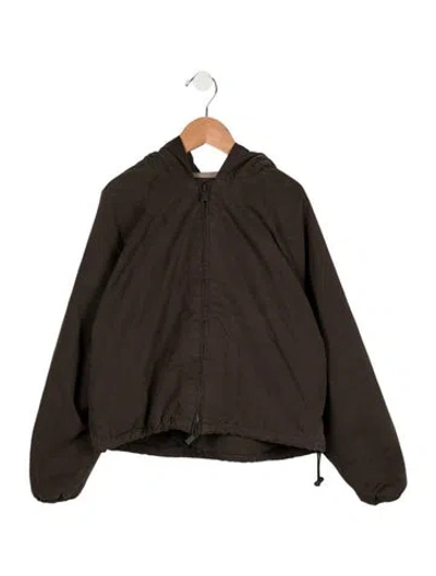 Pre-owned Essentials Kids' Boys' Hooded Jacket In Green