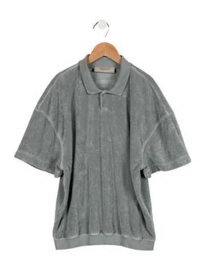 Pre-owned Essentials Kids' Boys Short Sleeve Polo Shirt In Green