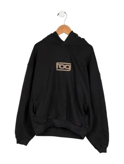 Pre-owned Essentials Kids' Boys' Solid Logo Hoodie In Grey