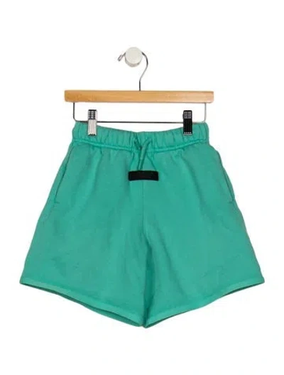 Pre-owned Essentials Kids' Boys Solid Shorts In Green