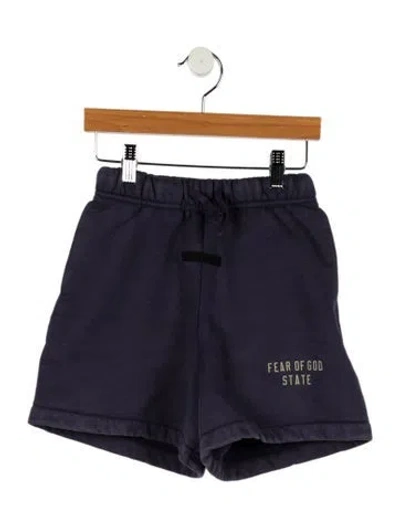 Pre-owned Essentials Kids' Boys' Sweat Shorts In Blue
