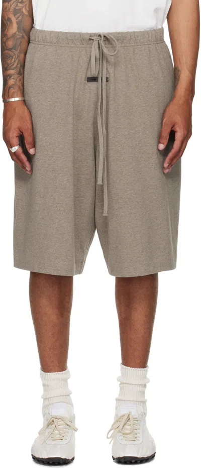 Essentials Brown Basketball Jersey Shorts