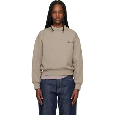 Essentials Brown Classic Crewneck Sweatshirt In Purple