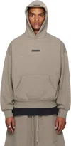 Essentials Brown Classic Fit Fleece Hoodie