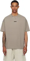 Essentials Gray Crewneck T-shirt In Gray